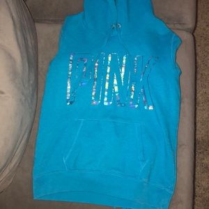 PINK blue hoodie